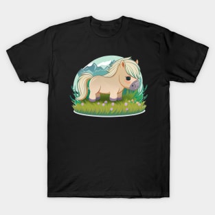 Colorful Fjord Horse Artwork 12 T-Shirt